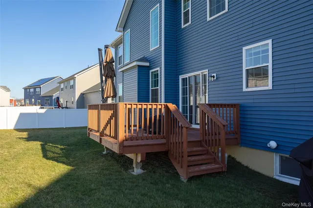 a view of an ocean from a yard