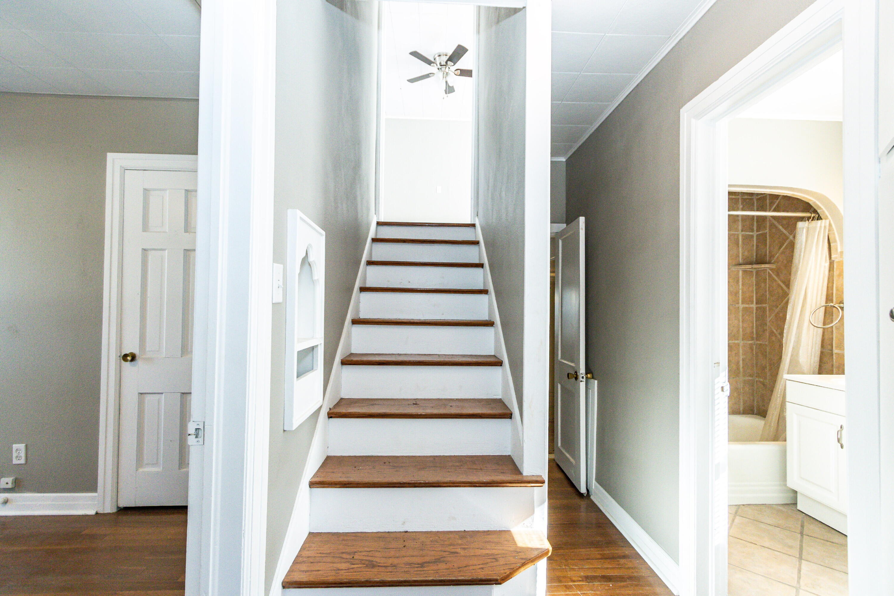 2417 25th Street Lubbock, TX 79411 - Photo 14 of 25 a view of a hallway with wooden floor and entryway