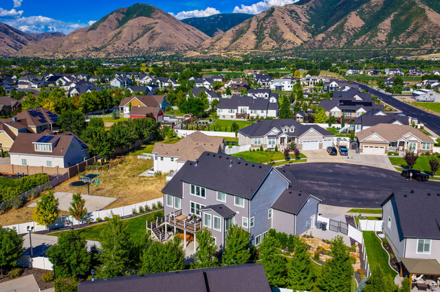 1132 South 1300th Street West Mapleton, UT 84664 - Photo 48 of 52 New construction neighborhood featuring multiple two-story homes and mountainous terrain
