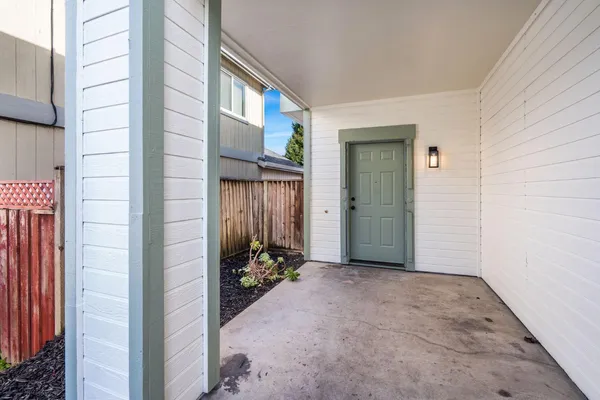 a view of a house with an outdoor space