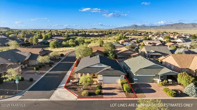 an aerial view of residential building with outdoor space