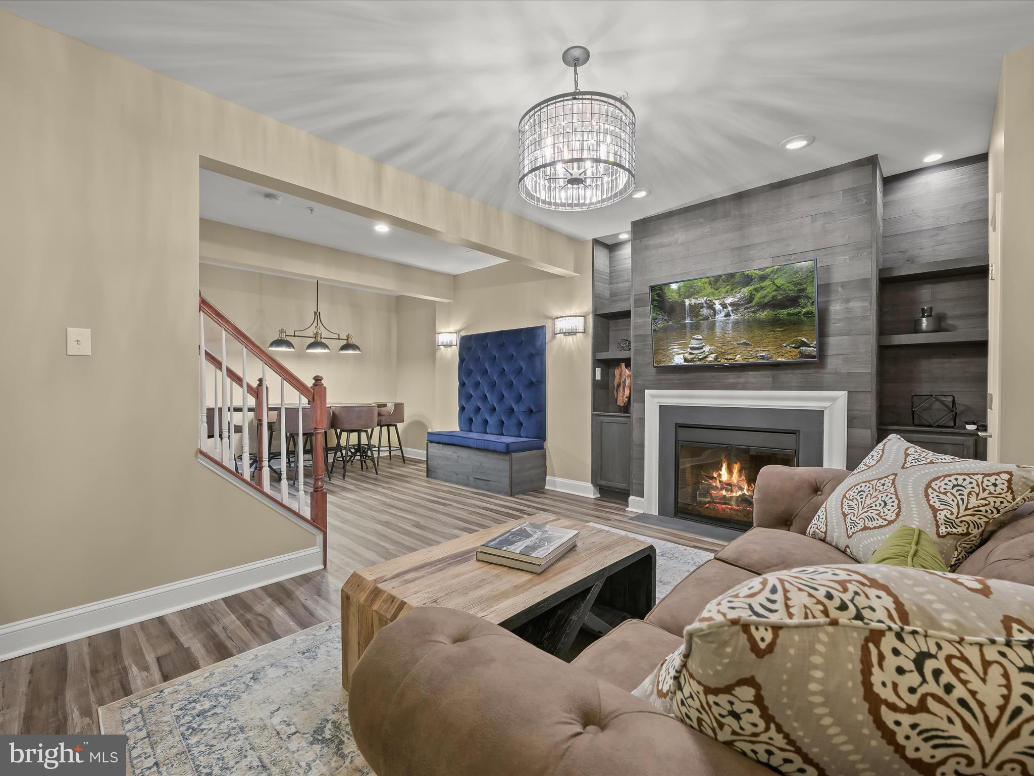 5769 Richards Valley Road Ellicott City, MD 21043 - Photo 6 of 76 Finished recreation room w/ gas fireplace