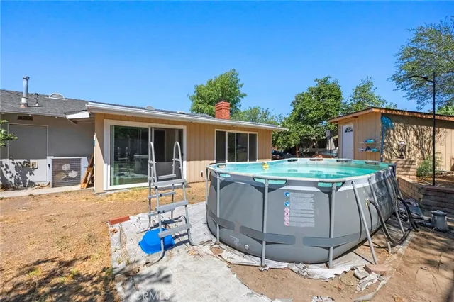 a outdoor view with a sitting space