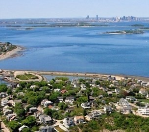50 Harborview Road Hull, MA 02045 - Photo 32 of 41 an aerial view of a houses with beach