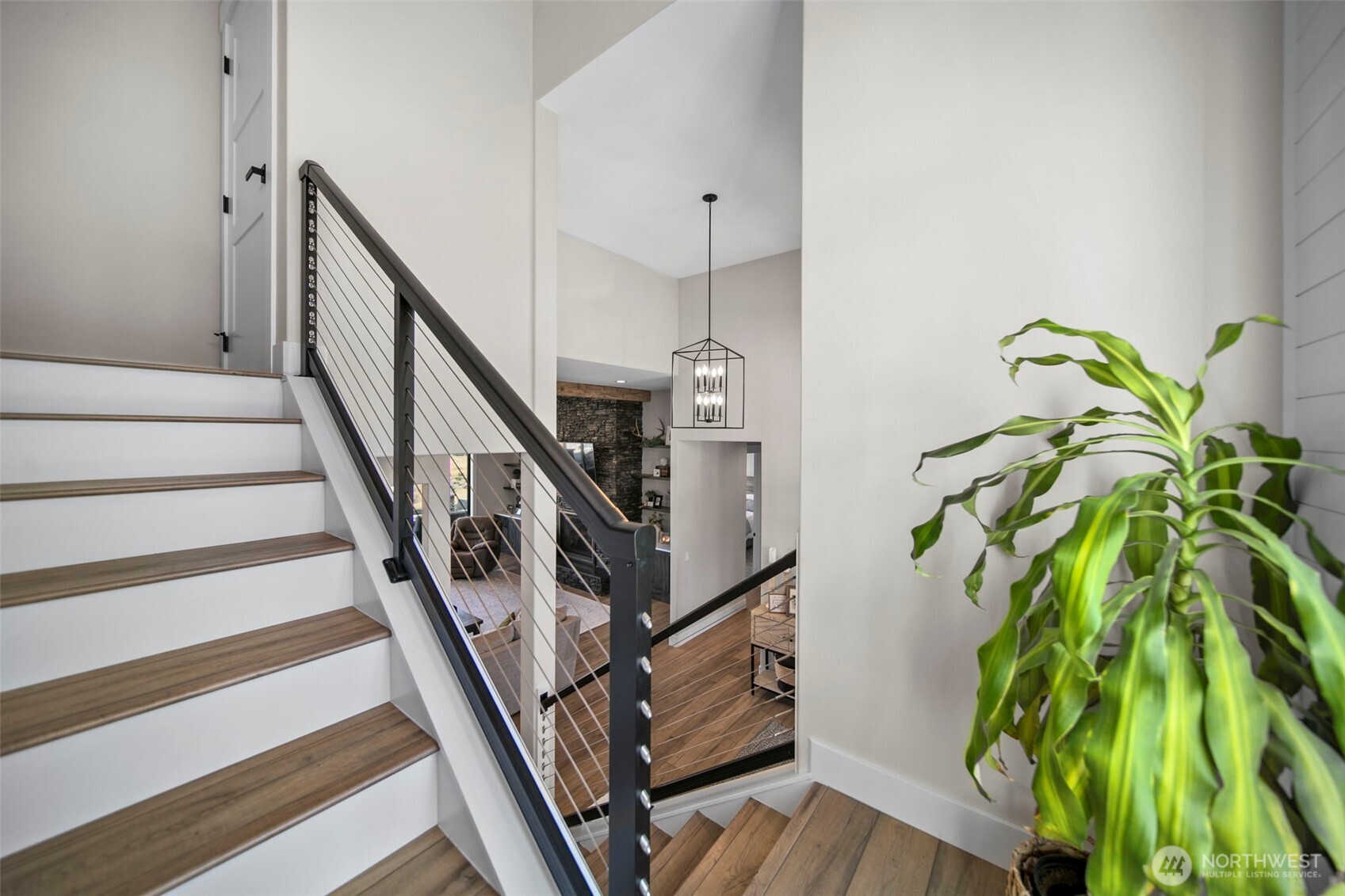 2002 North Road Wenatchee, WA 98801 - Photo 28 of 40 a view of staircase with wooden floor and plant