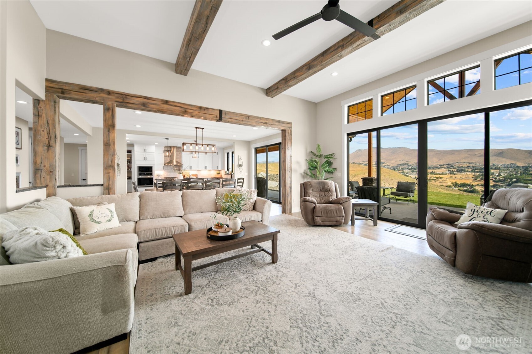 2002 North Road Wenatchee, WA 98801 - Photo 9 of 40 a living room with furniture and a large window
