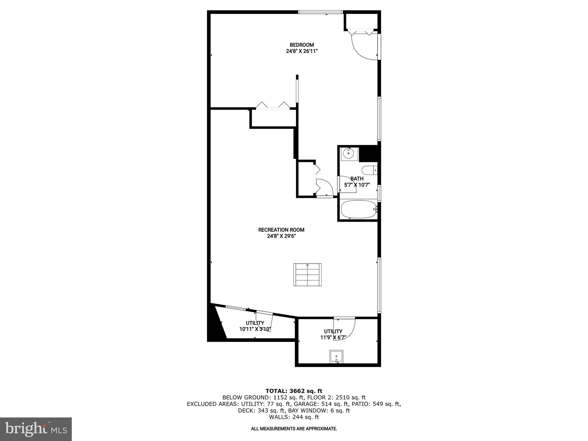 5620 Trotter Road Clarksville, MD 21029 - Photo 65 of 66 Lower Level Floorplan