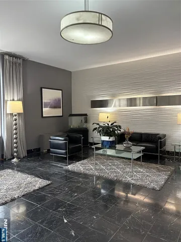 a view of outdoor space with seating area and trees