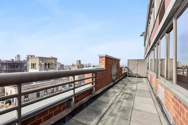 a view of a terrace with couches and potted plants