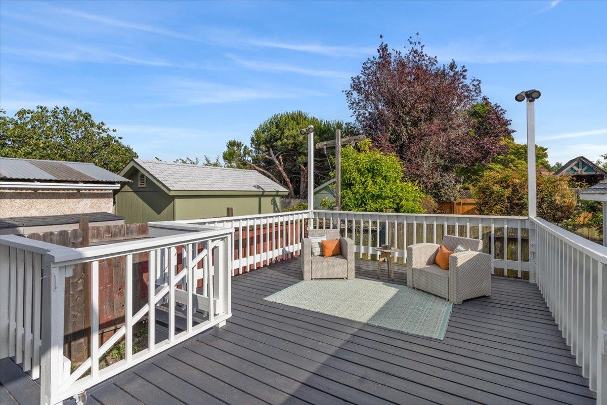 1306 Channing Way Berkeley, CA 94702 - Photo 30 of 42 a view of balcony with deck and wooden floor