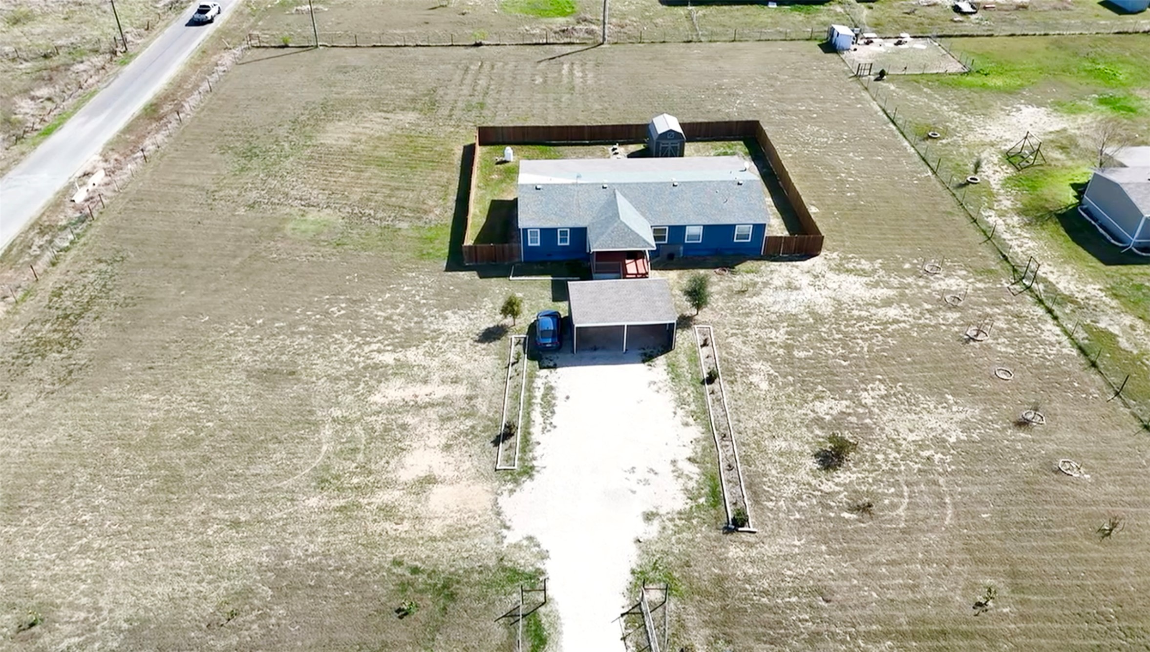 a view of balcony with wooden floor