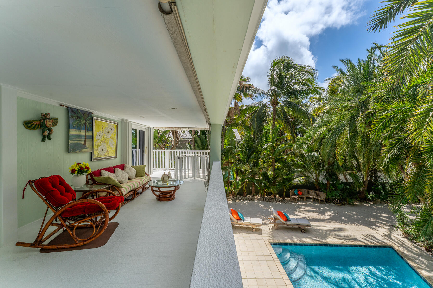79 Jean La Fitte Drive Key Largo, FL 33037 - Photo 43 of 62 2nd level deck to pool views