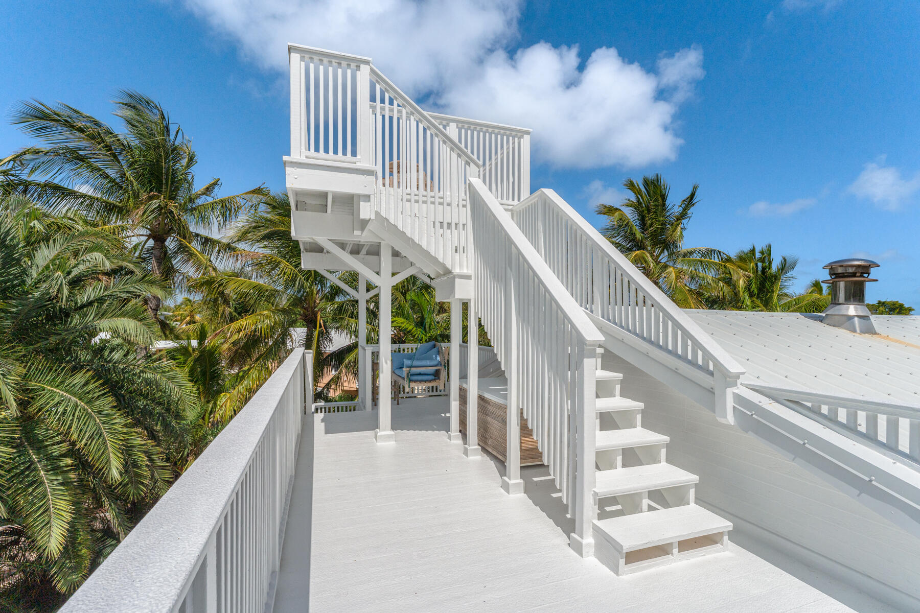 79 Jean La Fitte Drive Key Largo, FL 33037 - Photo 48 of 62 Stairs to widow's walk deck area