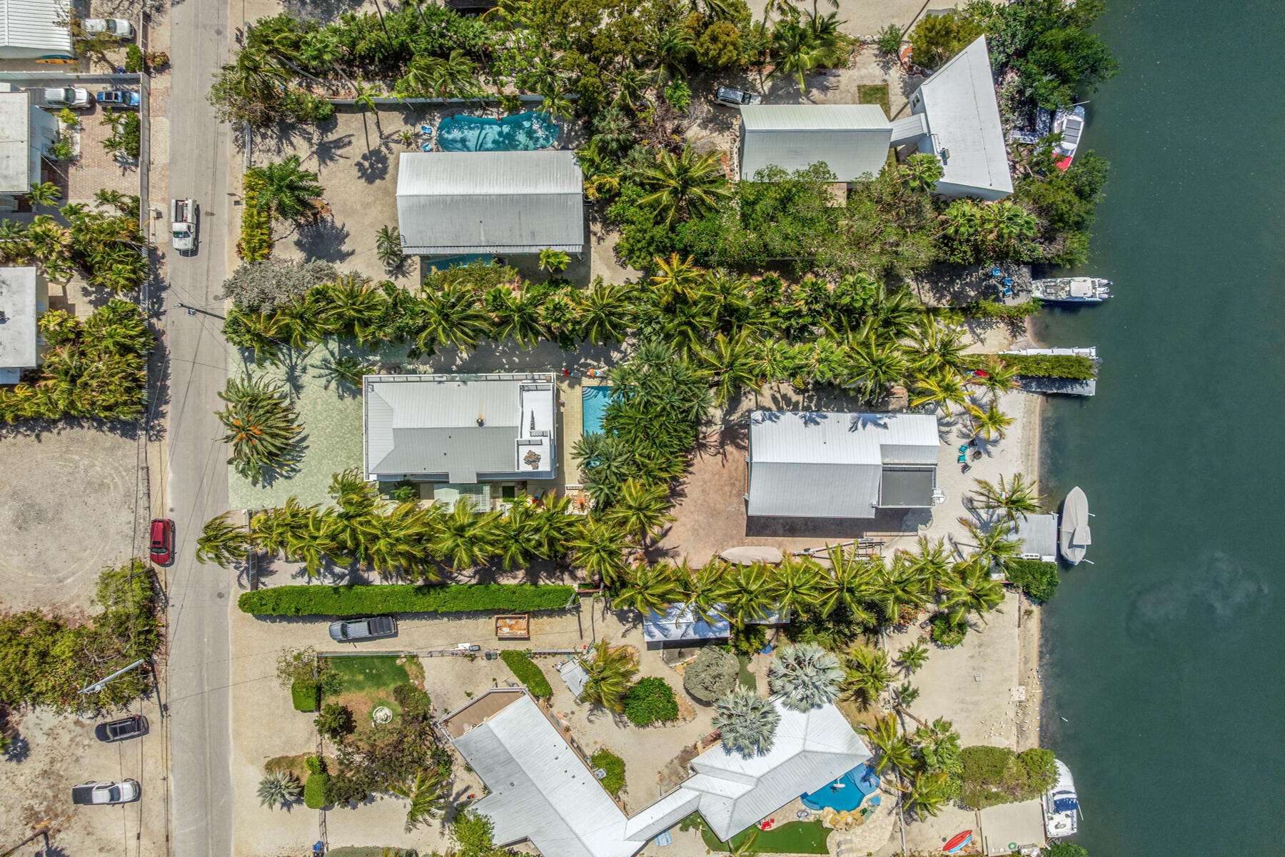 79 Jean La Fitte Drive Key Largo, FL 33037 - Photo 55 of 62 Aerial lot with 200' lane to lake