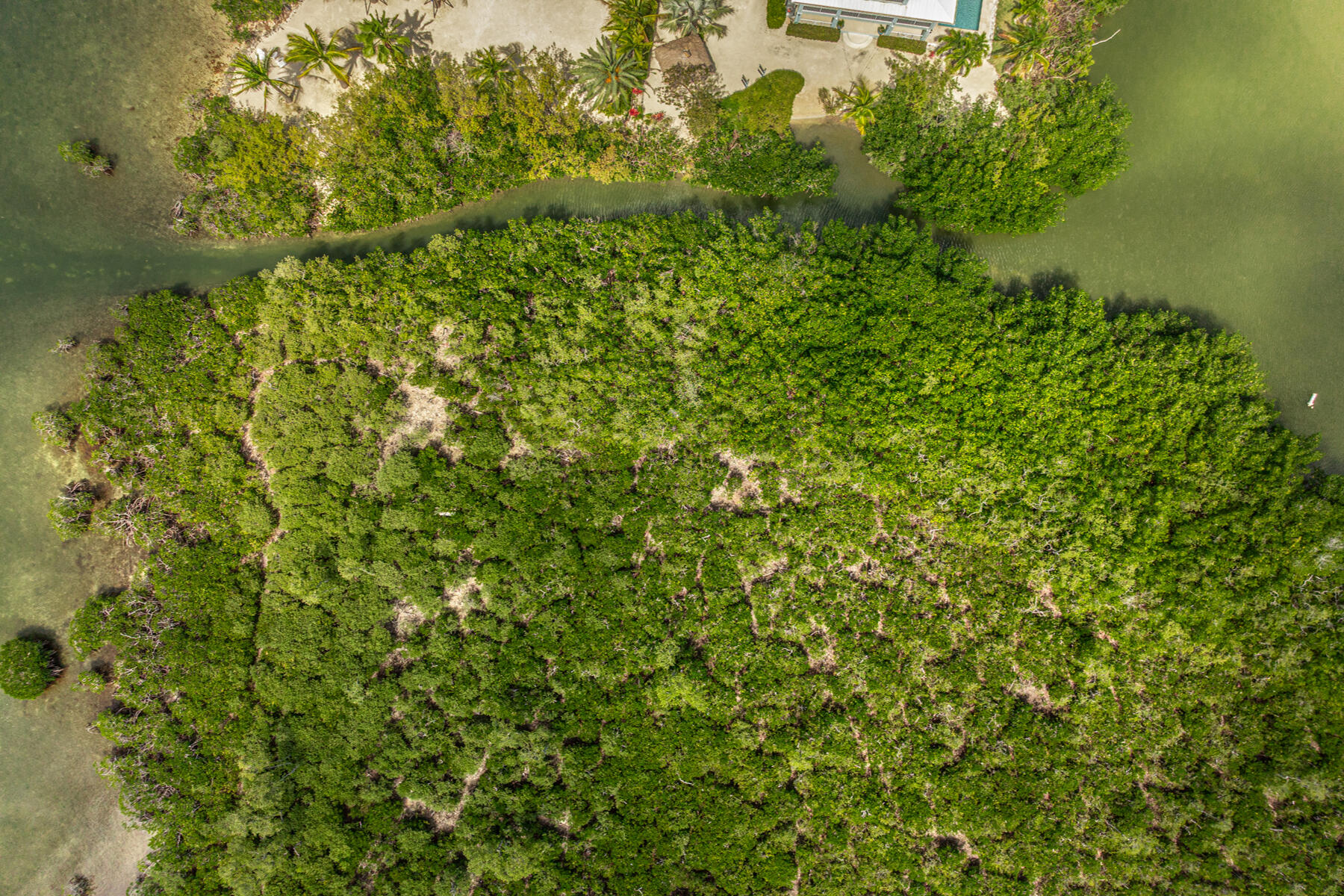 79 Jean La Fitte Drive Key Largo, FL 33037 - Photo 60 of 62 Aerial of access channel to bay