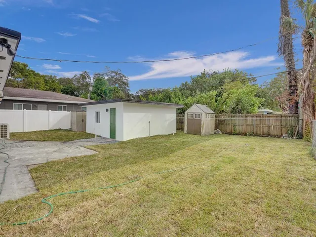 a house view with a garden space
