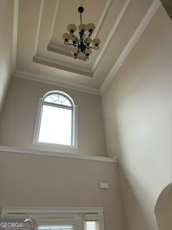 a view of a livingroom with a window