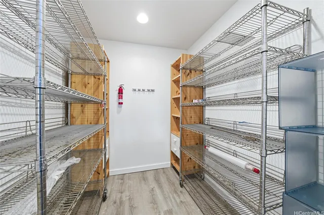 a view of a walk in closet