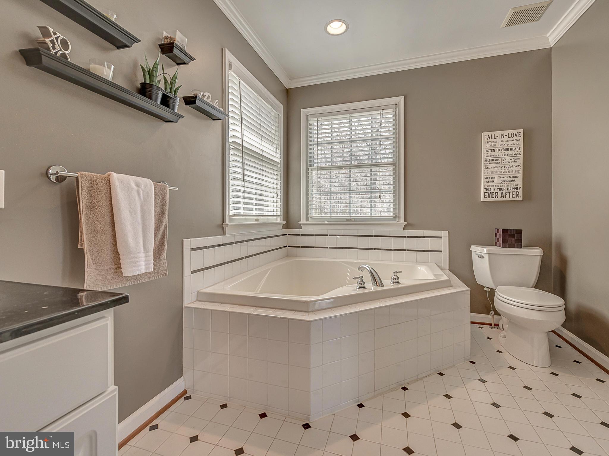 3364 Basford Road Frederick, MD 21703 - Photo 16 of 30 a bath tub sitting next to a white toilet and a window
