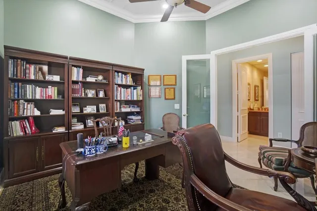 a house view with a seating space