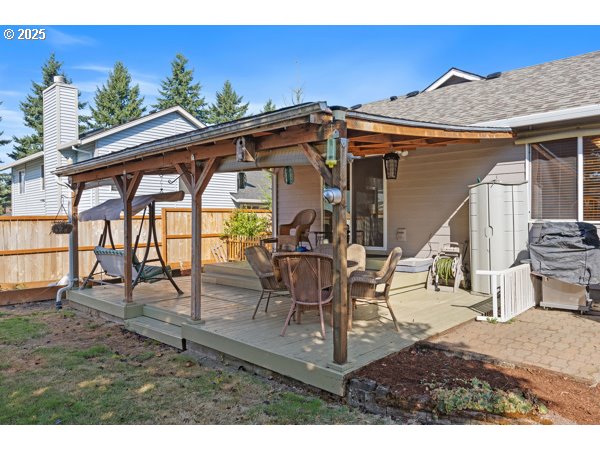 261 Southwest Nancy Circle Gresham, OR 97030 - Photo 18 of 25 a view of an chairs and tables on the patio