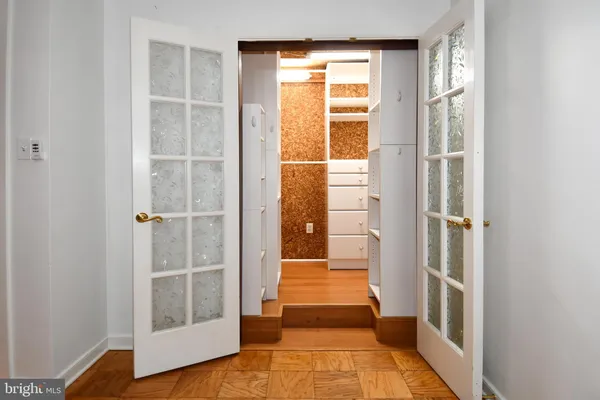 a view of an empty room