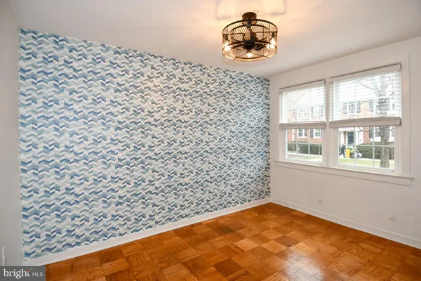 an empty room with window