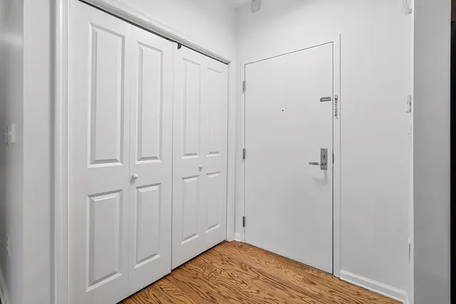 a view of a balcony with city view