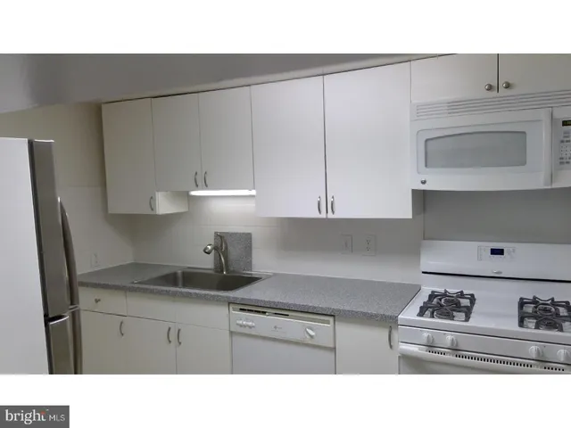 a open area with a sink