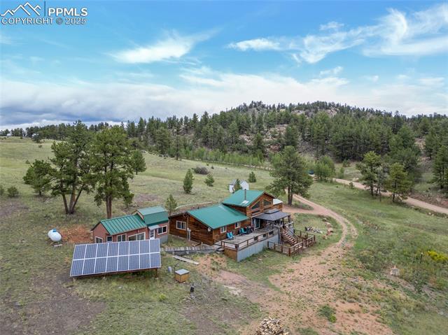 608 Slater Creek Road Guffey, CO 80820 - Photo 4 of 47 Aerial view of sparsely populated area