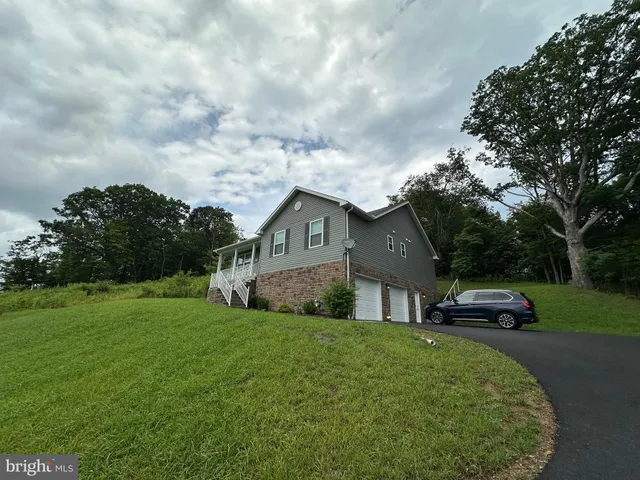 an aerial view of a house having outdoor space