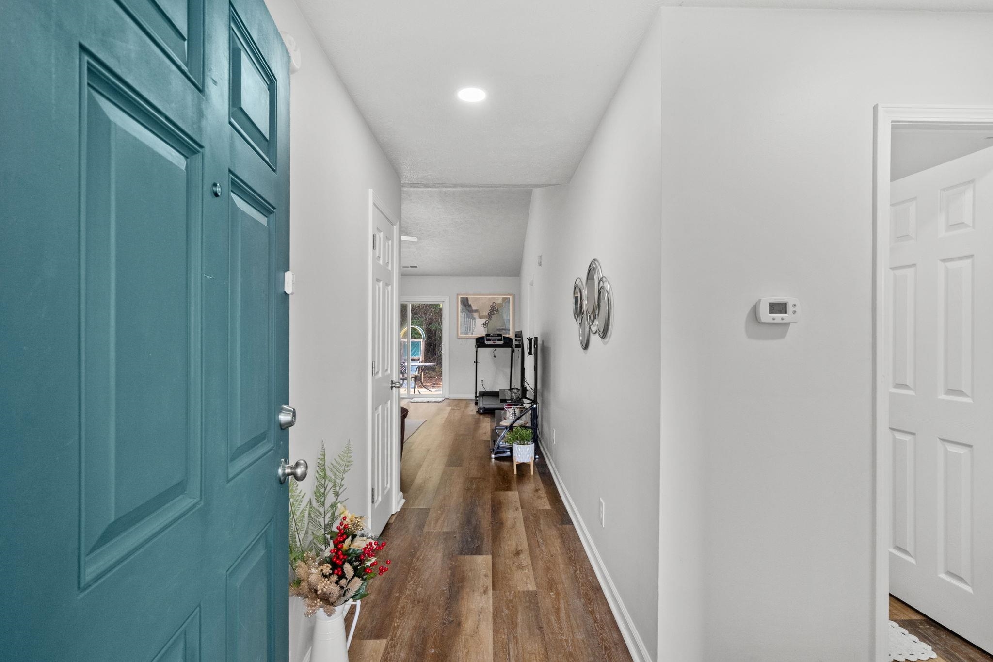 452 West Perry Road Myrtle Beach, SC 29579 - Photo 3 of 26 Hall featuring dark wood-type flooring and recessed lighting