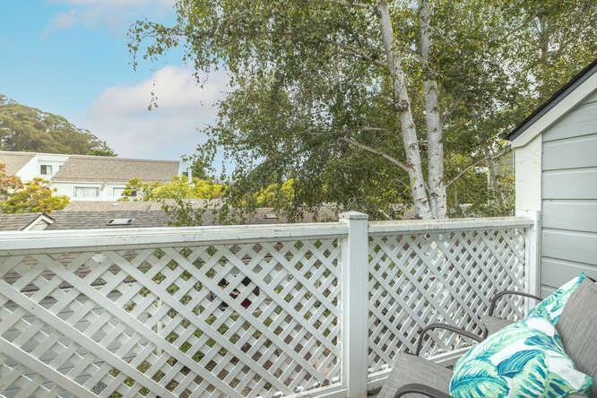 2601 Willowbrook Lane, Unit 6 Aptos, CA 95003 - Photo 31 of 43 a view of a balcony with wooden floor and fence