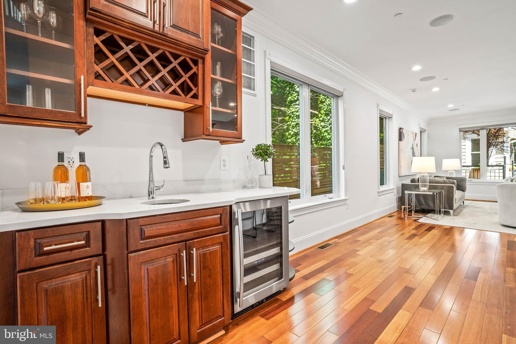 4415 P Street Northwest Washington, DC 20007 - Photo 15 of 61 Built-in wet bar