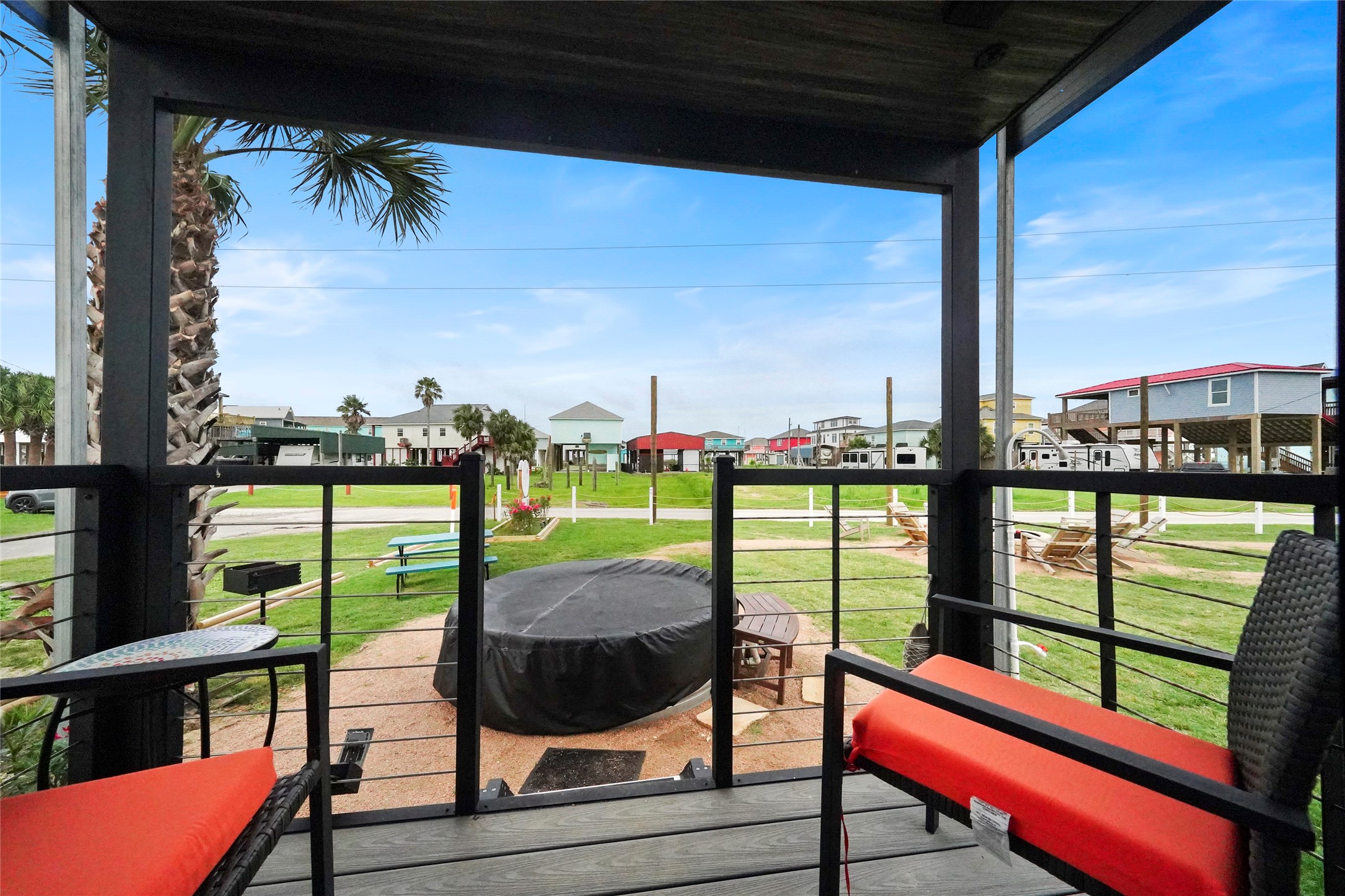 1845 Oleander Crystal Beach, TX 77650 - Photo 11 of 28 a view of a balcony with chairs