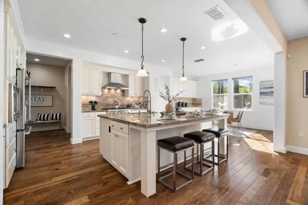 a view of small space with racks on the wall