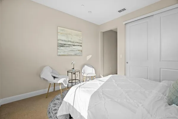 a picture of a bench in room