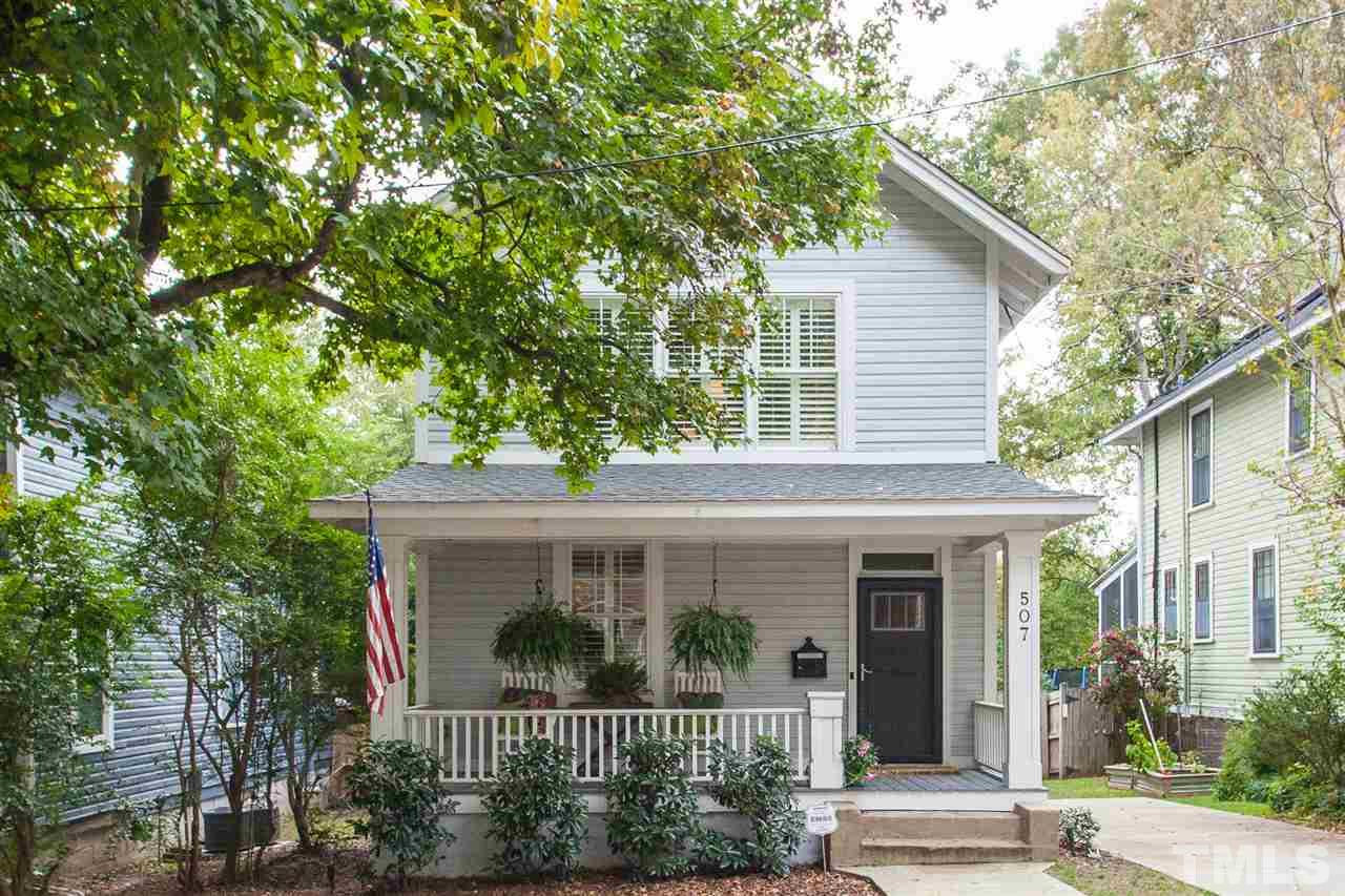 507 Adams Street Raleigh, NC 27605 - Photo 2 of 30 front view of a house with a porch