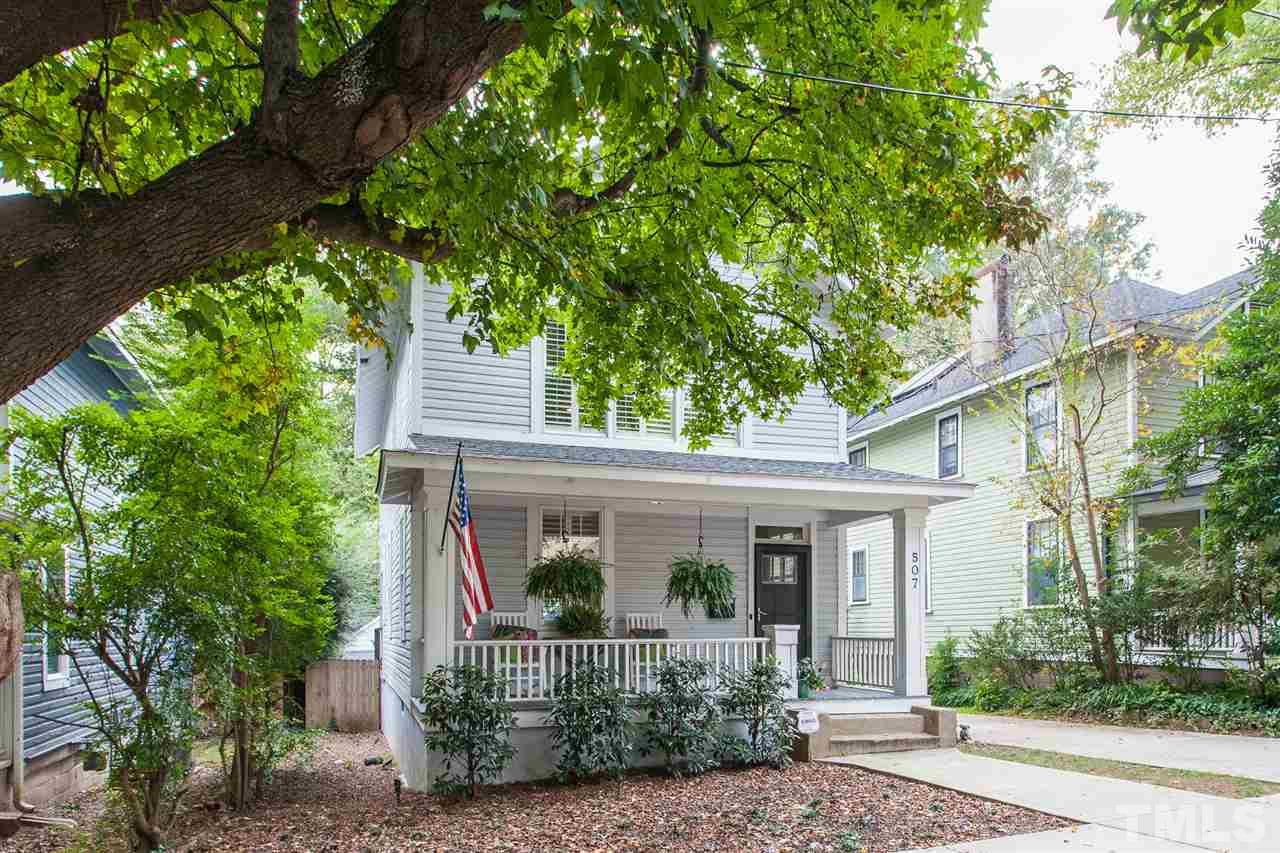 507 Adams Street Raleigh, NC 27605 - Photo 30 of 30 a front view of a house with garden
