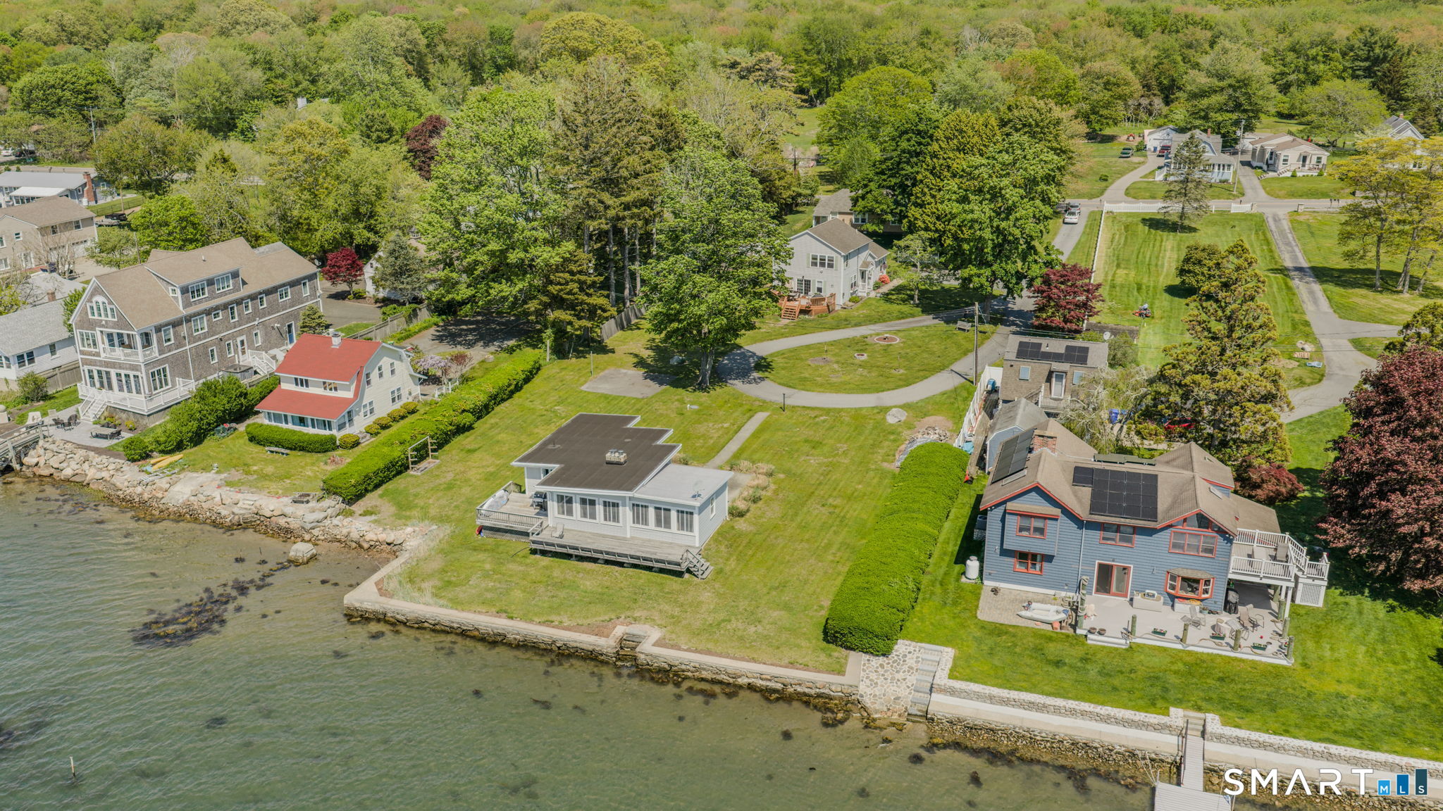 212 R Shore Road Waterford, CT 06385 - Photo 6 of 28 an aerial view of residential house with outdoor space and parking