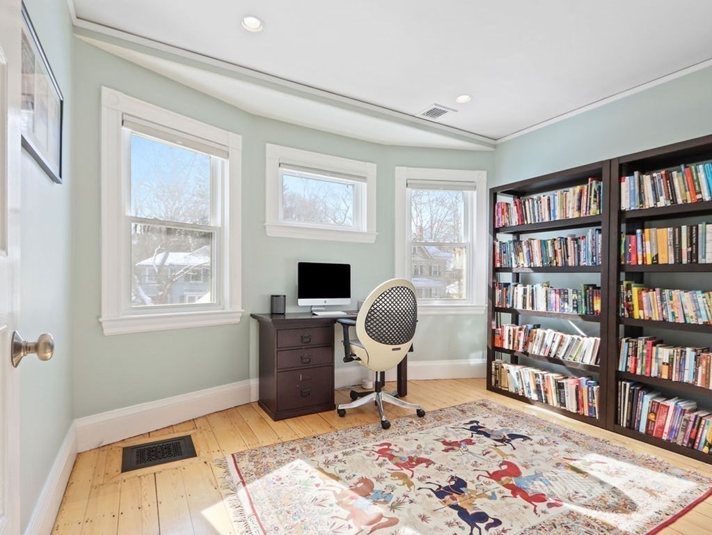 53 Marshall Street Newton, MA 02459 - Photo 24 of 42 a view of a livingroom with workspace and a window