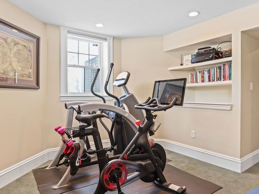 53 Marshall Street Newton, MA 02459 - Photo 37 of 42 a view of a room with gym equipment