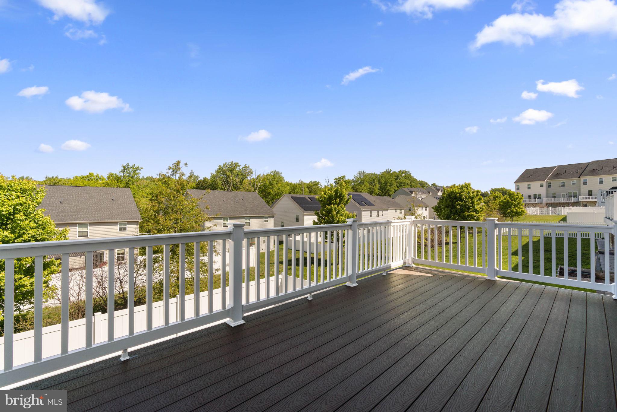 733 Iron Gate Road Bel Air, MD 21014 - Photo 37 of 41 a view of a balcony with wooden fence