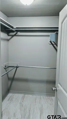 a close view of closet