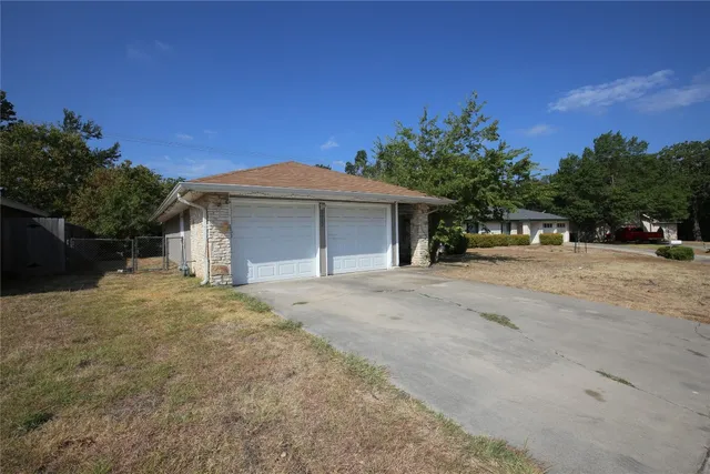 front view of a house with a outdoor space