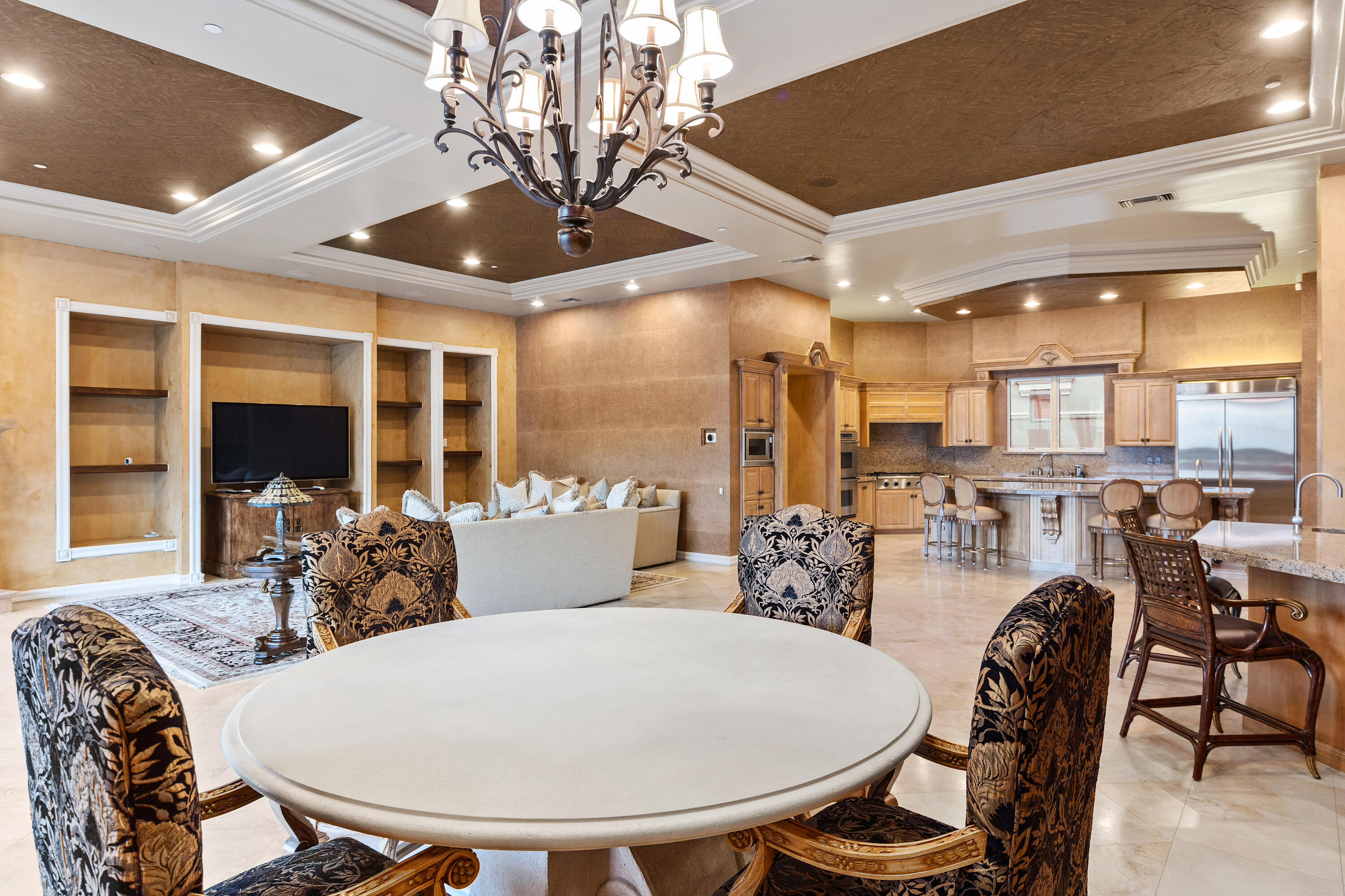217 Via Veneto Rancho Mirage, CA 92270 - Photo 18 of 66 a very nice looking dining room with furniture