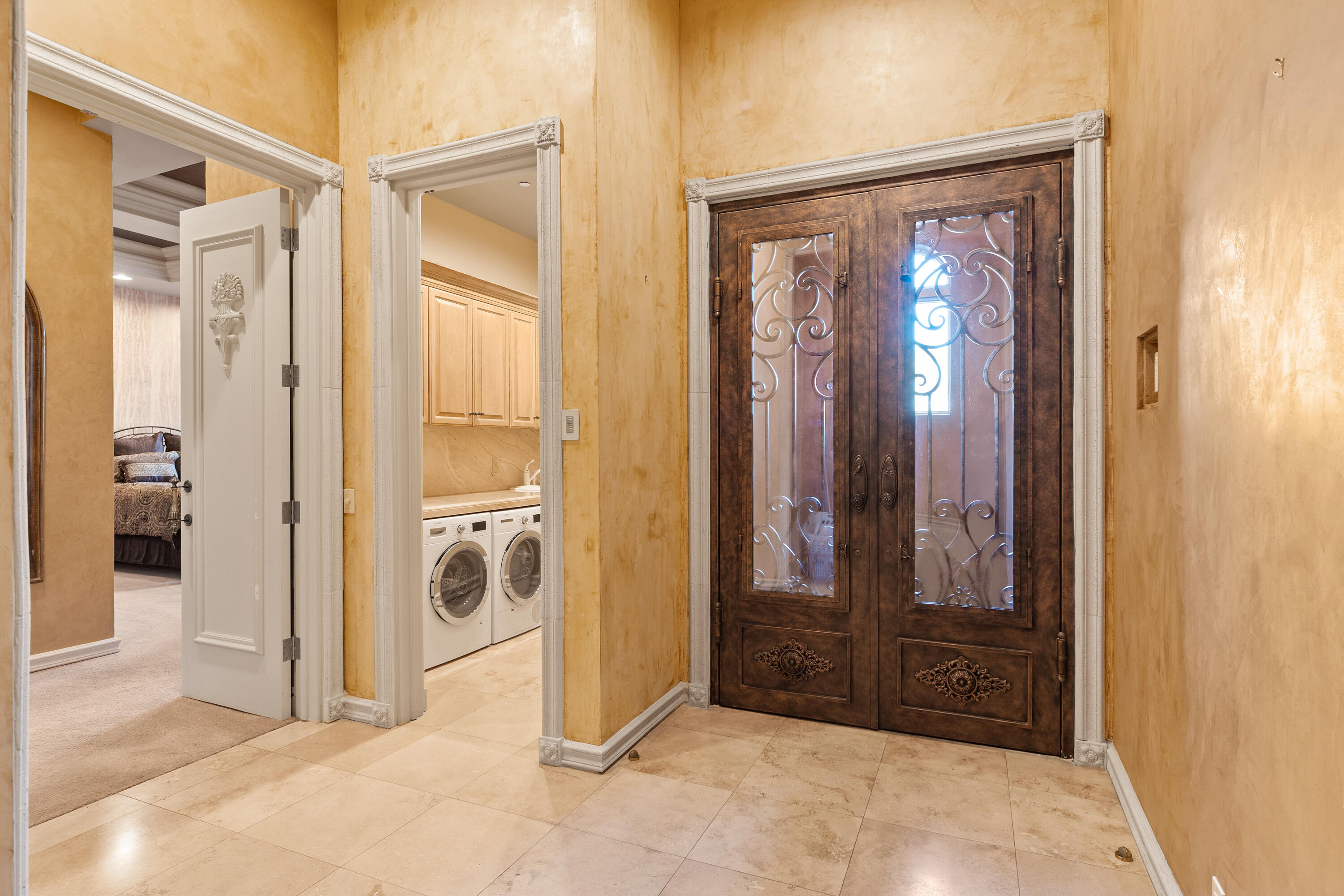 217 Via Veneto Rancho Mirage, CA 92270 - Photo 22 of 66 a view of a bathroom with a glass door and shower