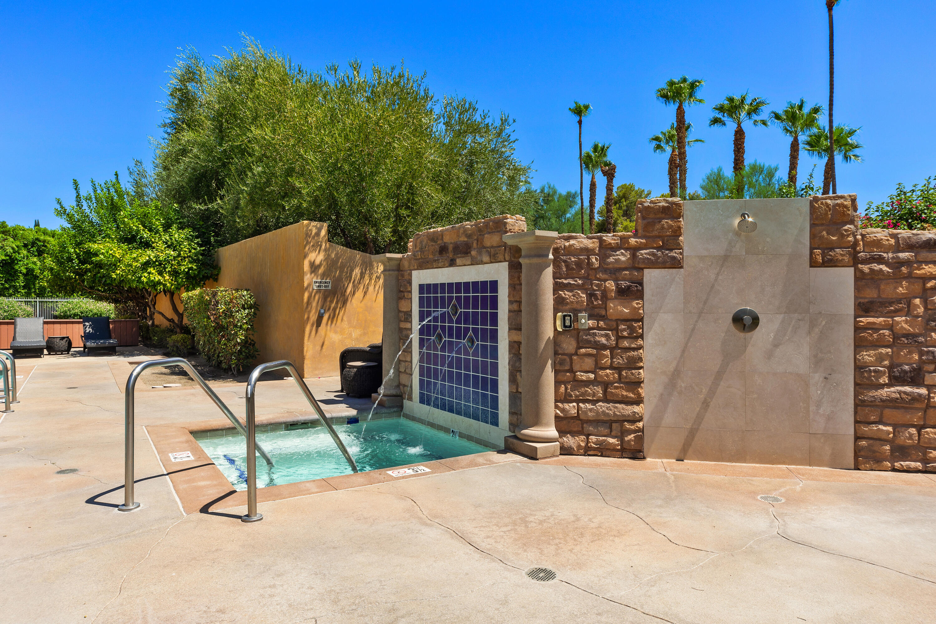 217 Via Veneto Rancho Mirage, CA 92270 - Photo 55 of 66 a view of a chairs with chairs in front of house