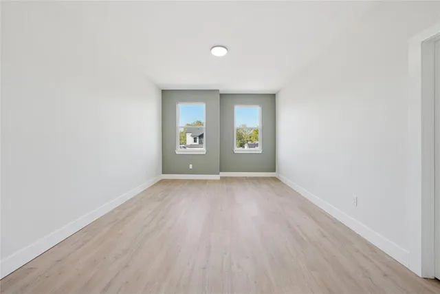 an empty room with window