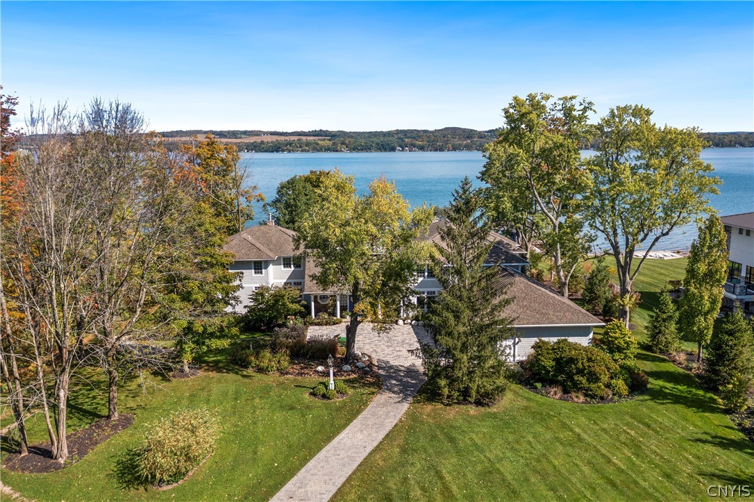1818 West Lake Road Skaneateles, NY 13152 - Photo 8 of 47 Arial view of front of home